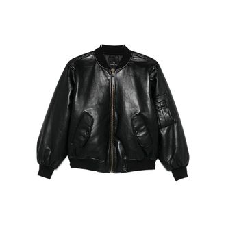 Anine Bing Leather Outerwears Nero-Donna