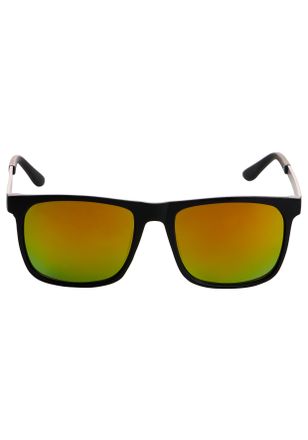Man's World Sonnenbrille MANS WORLD, Herren, schwarz matt, verspiegelt, Sonnenbrillen Sonnenbrille, sportlich-modischer Stil, rechteckige Vollrandfassung, schwarz