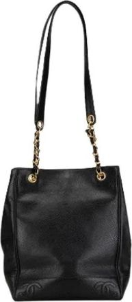 Chanel Pre-owned Shoulder Bags, female, Black, Size: ONE SIZE Pre-owned Vintage Tote Bag