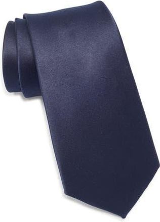 ConStruct Solid Satin Tie in Ink at Nordstrom Rack