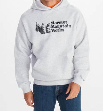 Marmot Mountain Works Hoodie In Gray
