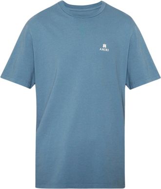 Amiri Mens Amiri MA Bar Club Logo Bluefin T-Shirt - Size: 40