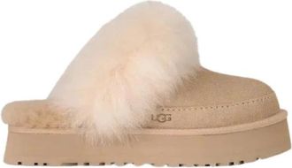 UGG Slippers - Dames - Pantoffels - Beige - 37 EU - Wol - Schoenen