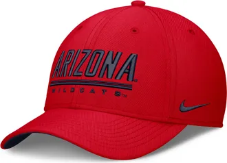 Nike Arizona Sideline Rise Nike Mens Dri-FIT College Hat in Red | NC03093KUAN-559