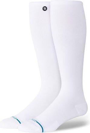 Stance Icon Compression Over The Calf Socks in White at Nordstrom, Size Large