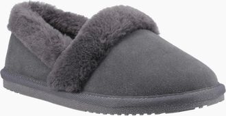 Hush Puppies Womens Ariel Womens Slippers - Grey - Size: 7