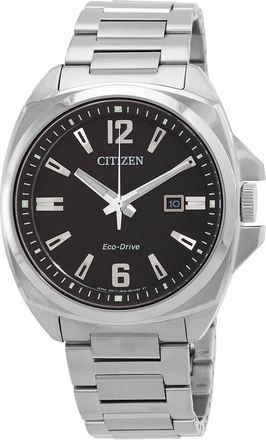 Citizen Endicott Eco-Drive Black Dial Mens Watch AW1720-51E