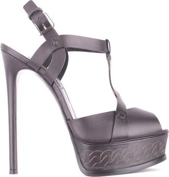 Casadei Verfijnde Sandalen met Hoge Hakken - Dames - Sandalen met hakken - Zwart - 38 1/2 EU - Schoenen