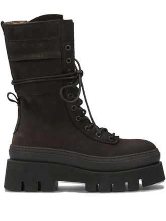 Copenhagen Stivaletti platform stringati - Marrone