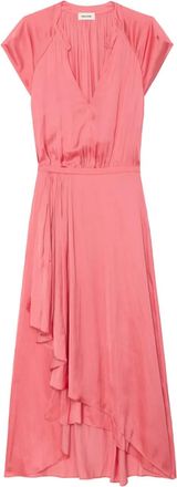 Zadig&Voltaire Randall satijnen midi-jurk - Roze