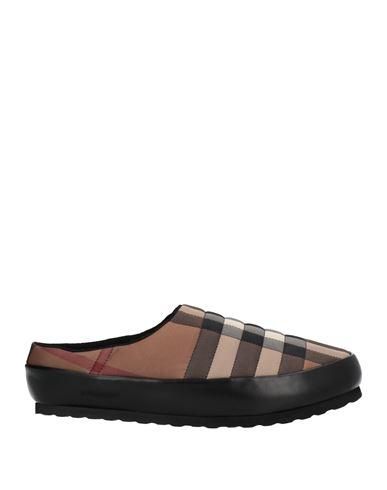 スニーカー Burberry Embroidered fabric Neptune slip ons Burberry Men Embroidered Fabric Neptune Slip Ons In Brown