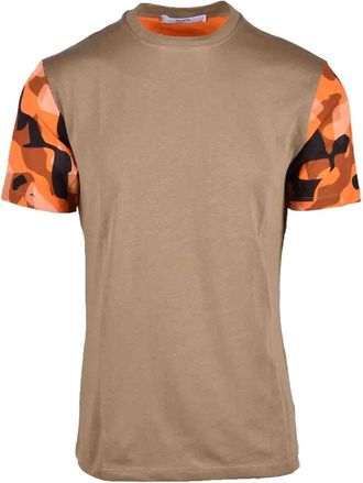 Takeshy Kurosawa Brown Camouflage Cotton T-Shirt