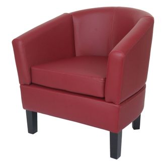 Hhg Hhg - Nunca Usado] Sill&oacute;n De Sal&oacute;n 864, Sill&oacute;n Club Sill&oacute;n De C&oacute;ctel, Polipiel Certificada Mvg, Burdeos