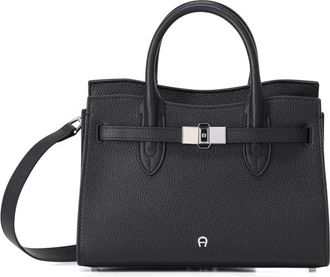 Aigner Ivy Handtas M - Dames - Handtassen - Zwart - ONE Size - Leer - Tassen