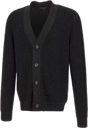 Emporio Armani Sweaters Black - Heren - Vesten - Zwart - M - Truien & Vesten