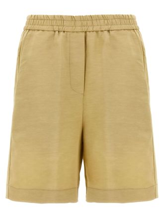 Nude Viscose Bermuda Womens Shorts