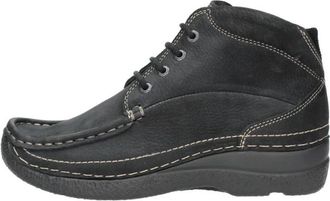Wolky Roll Shoot - Dames - Veterlaarzen - Zwart - 36 EU - Wol - Schoenen