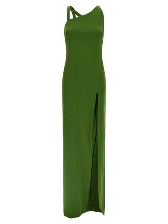 The Attico Bicolor Viscose Long Womens Dress