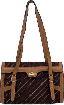 Gucci Brown Cotton Shoulder Bag (Authentic Pre-Loved)