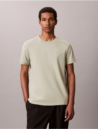 Calvin Klein Mens Stripe Classic T-Shirt - Green - 2XL