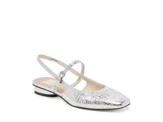 Dolce Vita Rianne Womens Flat Shoes Silver Distressed Leather : 9.5 M, Leather/Rubber