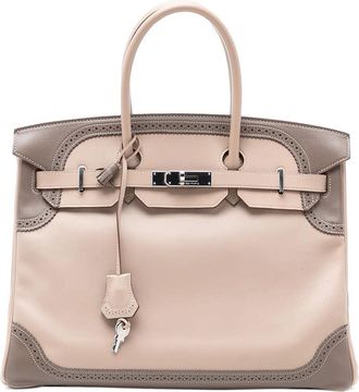 Herm&egrave;s Pre-owned Hermes Swift Ghillies Birkin Retourne 35 XWX3HDKL812H8VM1