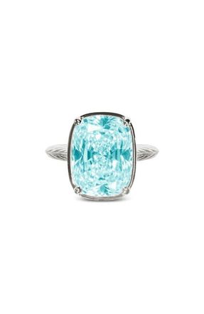 Sterling Forever Elongated Cushion Statement Ring in Silver at Nordstrom, Size 10