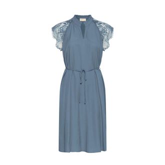 Cream Midi Jurken - Dames - Jurken - Blauw - Maat: XS