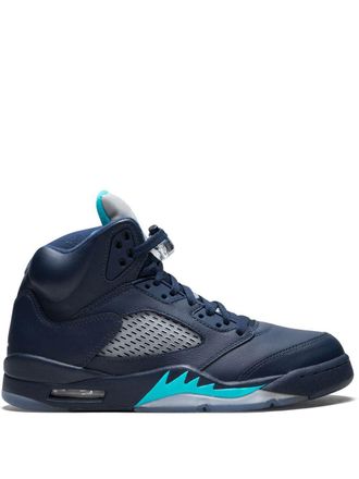 Nike Jordan Air Jordan 5 Retro Hornets sneakers - unisex - Leather - 11 - Blue
