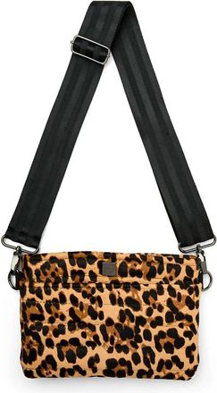 Think Royln Womens Suede Bum Bag 2.0 In Wild Leopard