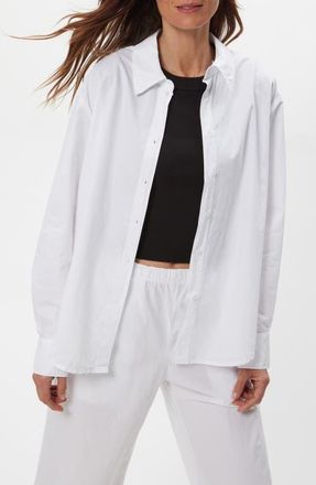 Michael Stars Carson Button Down Shirt in White at Nordstrom, Size X-Small