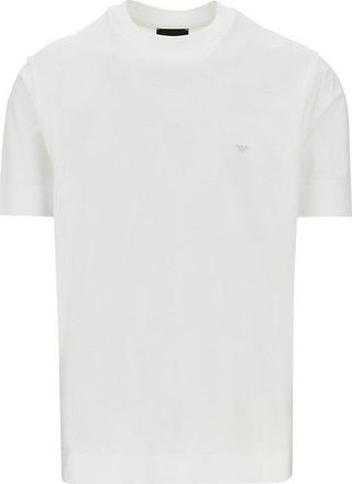 Emporio Armani Lyocell and cotton blend T-shirt with logo Man XXL