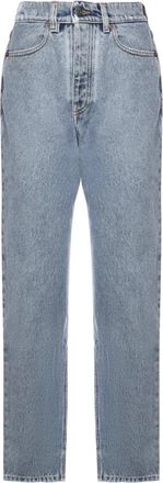 Chlo&eacute; Straight Jeans - Dames - Regular Fit Jeans - Blauw - W28 - Katoen - Jeans