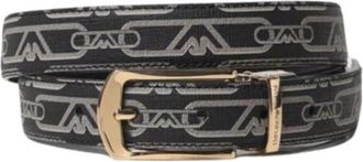 Emporio Armani Zwarte Riemen voor Moderne Vrouwen - Dames - Riemen - Zwart - 85 CM - Accessoires