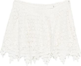 Isabel Marant Hanta mini skirt - women - Cotton/Ramie - 38 - White
