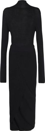 Cortana Abito lungo in maglia a maniche lunghe con collo alto - - Dresses - Donna - Nero - S