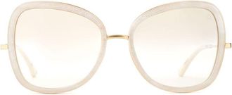 Etnia Barcelona Maracaibo Sun WHGD Womens Sunglasses White Size 56