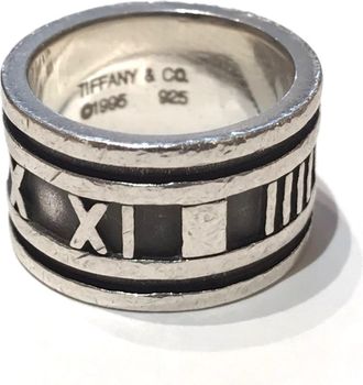 Tiffany & Co. Atlas Silver 925 Band Ring (Pre-Owned)