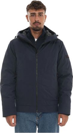 Peuterey Loge Srtr GRS 02 Hooded Harrington Jacket - Heren - Winterjassen - Blauw - XL - Polyester - Jassen