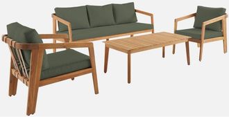 Sweeek Conjunto De Jard&iacute;n De Madera De Acacia, 5 Plazas