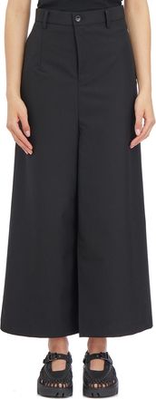 Junya Watanabe Womens Wool Asymmetric Trousers - Black - Size Small