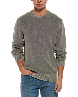 Weatherproof Vintage Rib Knit Stonewash Crewneck Sweater