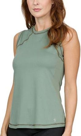 Sofibella UV Colors Womens Sleeveless Tennis Shirt in Army at Nordstrom, Size X-Small
