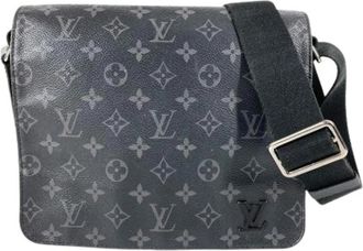 Louis Vuitton Pre-owned Vintage Canvas Cross Body Bag - Heren - Vintage Schoudertas - Zwart - ONE Size - Vintage