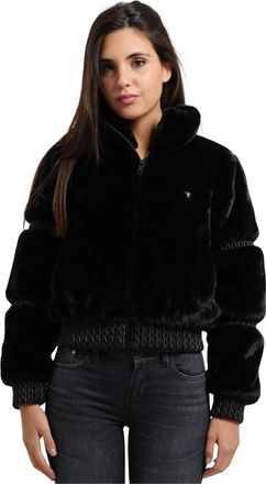 Guess Zacht aanvoelende jas - Dames - Jassen - Zwart - S - Polyester - Jassen