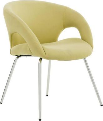 Serena Serena - Silla De Oficina Bathurst, Silla De Espera Con Reposabrazos Para Oficina, Silla De Espera Ergon&oacute;mica, Cm 58x59h72, Amarillo