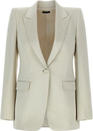 Tom Ford Dames, Jassen, Beige, Maat: 2XS Katoen