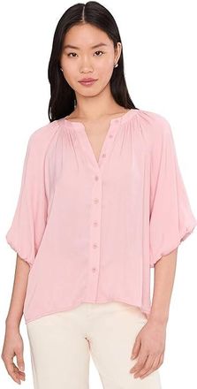 Sanctuary Plenty Of Love Bubble Blouse Womens Clothing Light Bloom Pink : LG (US 10-12), Polyester