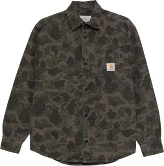 Carhartt Work in Progress Camicia Duck con stampa camouflage - Verde