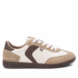 Xti Womens Suede Leather Sneakers In Brown